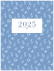 AGENDA 2025 - FLORAL AZUL