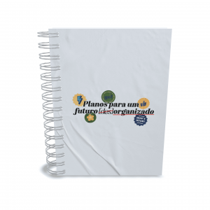 AGENDA 2025 - desORGANIZADO Capa dura com laminação e miolo em Offset 75g 21x15cm 4x1 / 4x4 Fosco / Brilho / Holográfico Corte reto Elástico e chaveiro