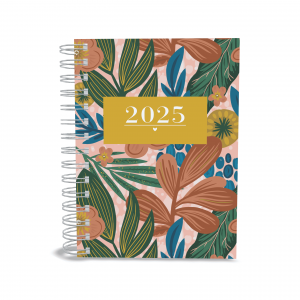 AGENDA 2025 - FARM Capa dura com laminação e miolo em Offset 75g 21x15cm 4x1 / 4x4 Fosco / Brilho / Holográfico Corte reto Elástico e chaveiro