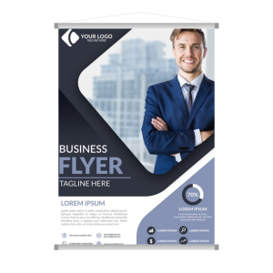 Banner brilho Lona 440g 1000x800mm 4x0 Brilho Madeira e cordinha 
