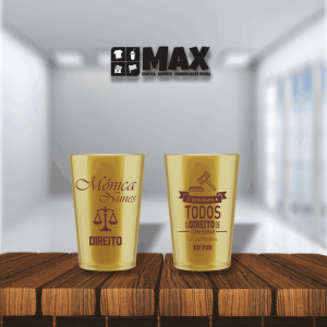 Caldereta - Direito Acrílico 11,5cmx7,6cm Impressão em uma cor Serigrafia Premium Personalizado conforme informações que devem ser enviadas no campo observações na finalização do pedido