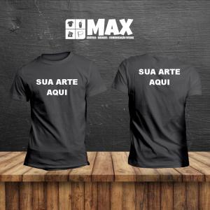 Camiseta algodão fio 30.1 Algodão fio 30.1 na cor preta Tamanhos P ao G1 (Informe tamanhos após a finalização do pedido) Sem limite de cores na arte  Premium Camisetas de alta qualidade, na cor preta, com impressão em Serigrafia ou DTF textil na frente e nas costas.