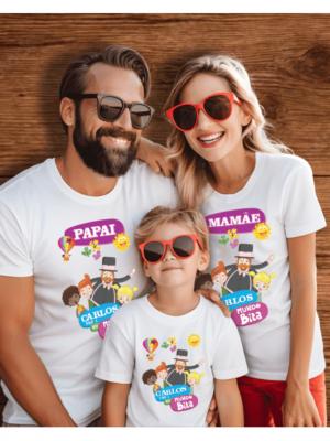 Camiseta básica - PROMOCIONAL Poliéster branco Tamanhos P ao G1 (Informe tamanhos após a finalização do pedido) Sem limite de cores na arte  Premium Camisetas de qualidade, na cor branca, com impressão em Sublimação na frente.