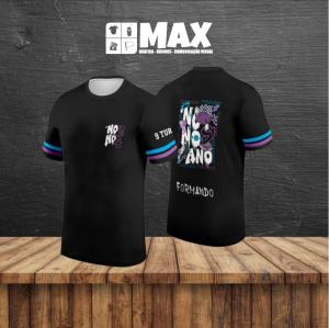 Camiseta premium NONO ANO Fator de proteção solar UV 50+ é um tratamento aplicado no acabamento do tecido que protege a pele dos efeitos nocivos dos raios UV-A e UV-B. Este tratamento permanece no produto por toda sua vida útil, mesmo após várias lavagens.  Personalizado TECIDO DRY PLUS UV 50 Premium Nome do formando GRATUITO