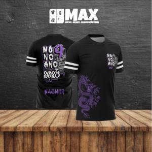 Camiseta premium NONO ANO Fator de proteção solar UV 50+ é um tratamento aplicado no acabamento do tecido que protege a pele dos efeitos nocivos dos raios UV-A e UV-B. Este tratamento permanece no produto por toda sua vida útil, mesmo após várias lavagens.  Personalizado TECIDO DRY PLUS UV 50 Premium Nome do formando GRATUITO