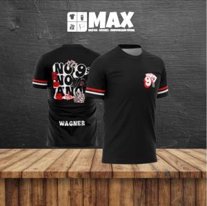 Camiseta premium NONO ANO Fator de proteção solar UV 50+ é um tratamento aplicado no acabamento do tecido que protege a pele dos efeitos nocivos dos raios UV-A e UV-B. Este tratamento permanece no produto por toda sua vida útil, mesmo após várias lavagens.  Personalizado TECIDO DRY PLUS UV 50 Premium Nome do formando GRATUITO