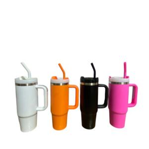 Caneca Térmica 900ml PERSONALIZADA *BRINDE CANUDO SILICONE* Inox 304 24,5x13 Gravação Laser  Premium *BRINDE CANUDO SILICONE*