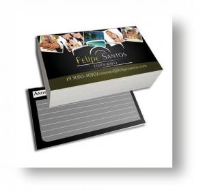 Cartão Supremo 300g - Frente colorido/Verso preto e branco - Laminação Frente Brilho MILHEIRO Cartão Supremo 300g  4x1   