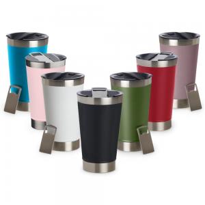 COPO TERMICO + GRAVAÇÃO GRATUITA 1 LADO      Copo térmico de inox com acabamento liso e capacidade 473ml, material livre de BPA. Contém tampa com abridor.