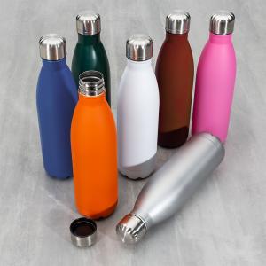 Garrafa Inox 750ml PERSONALIZADA Inox 27,5x7,3cm   Gravação Laser 