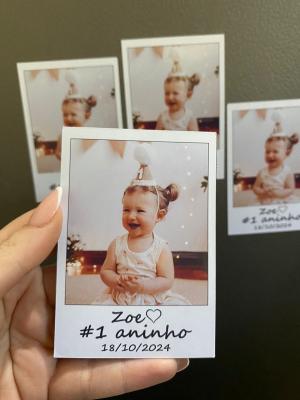 IMÃ TAMANHO PERSONALIZADO Papel Glossy 180g e Imã 0,3mm PERSONALIZADO 4x0 Brilho Corte reto 