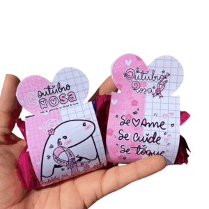 CARD BOMBOM Papel Glossy 180g 9,5x5,5cm 4x0 Brilho Corte reto com cantos arrendondados 