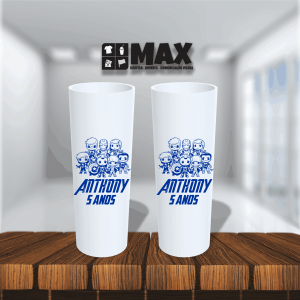 Long Drink - Vingadores Acrílico 16cmx6cm Impressão em uma cor Serigrafia Premium Personalizado conforme informações que devem ser enviadas no campo observações na finalização do pedido