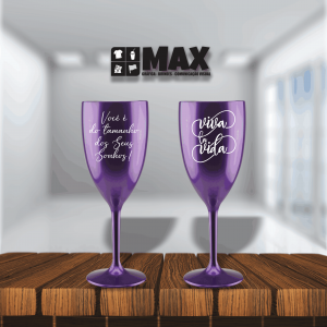 Taça vinho - Viva la vida Acrílico 20,7cmx7,7cm Impressão em uma cor Serigrafia Premium Personalizado conforme informações que devem ser enviadas no campo observações na finalização do pedido